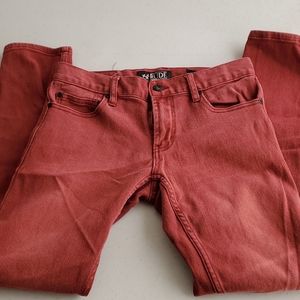 Rude Jeans Denim Rust Red Men's Skinny 30x32